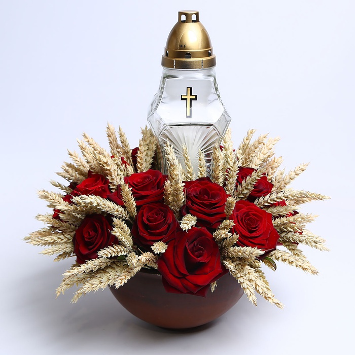 Ритуальная композиция с лампадкой "Луч вечности"