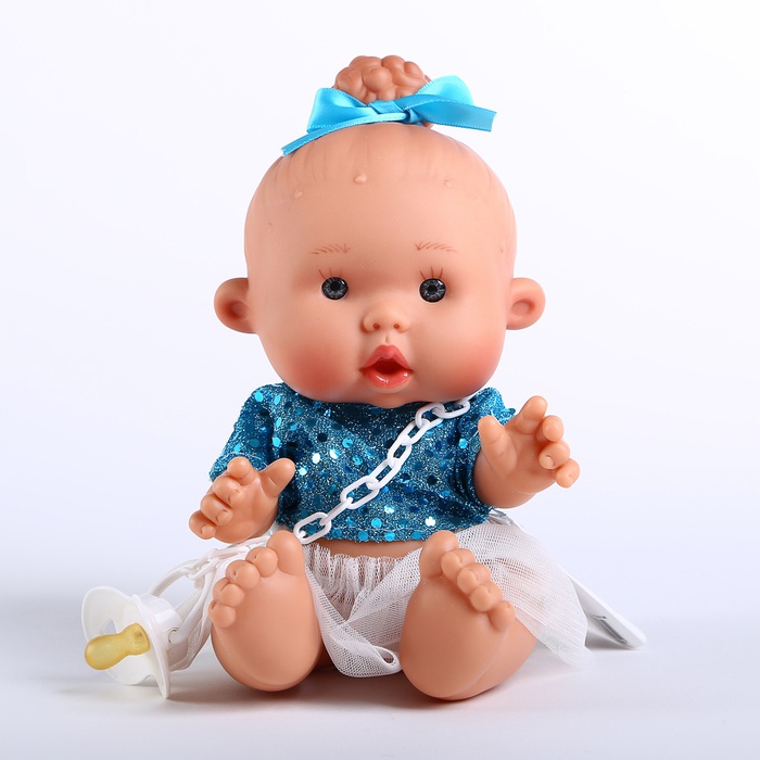 Пупсик Pepotes в блакитному вбранні