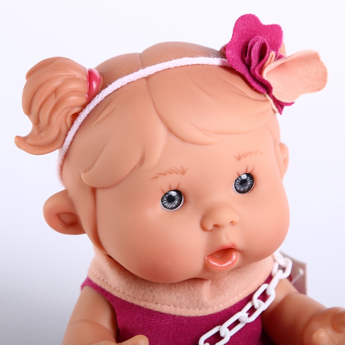 Пупсик Pepotes в малиновому платті