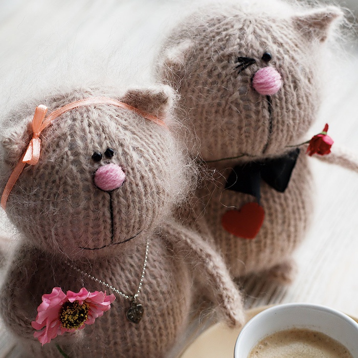 Мягкая игрушка "Милая пара Котиков"