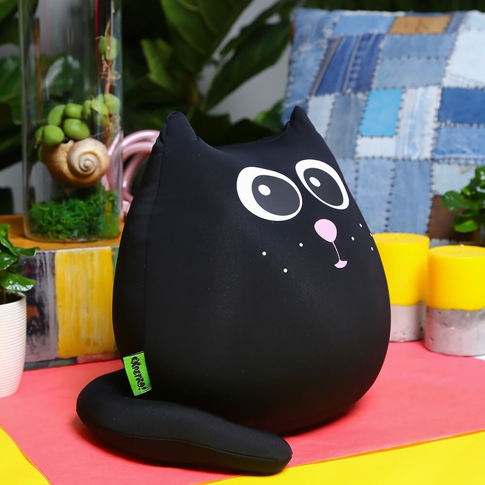 М'яка іграшка-антистрес Кіт Угольок