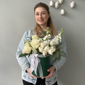 Квіти в коробці "Бездоганність"