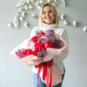 Букет с пионами и сиренью "Королевская любовь"