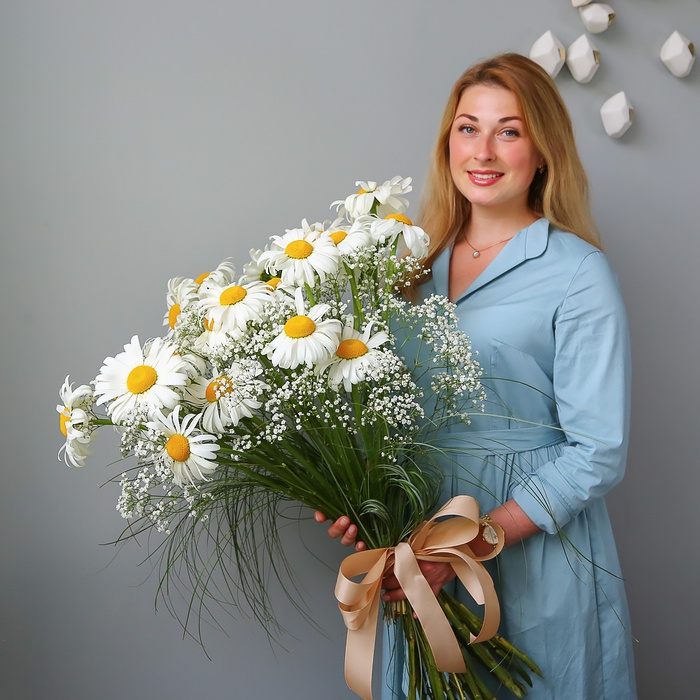 Літній букет з ромашок