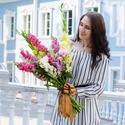 Букет с гладиолусами "Летний микс"