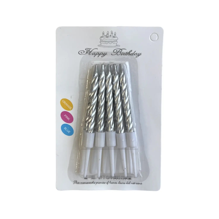 Свічки для торта, кручені