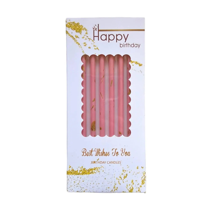 Свічки для торта із бризками золота