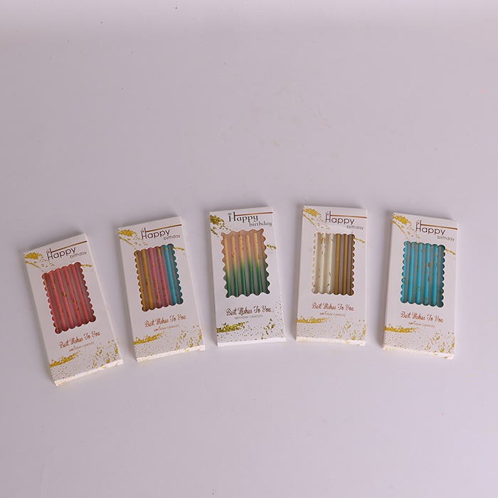 Свічки для торта із бризками золота