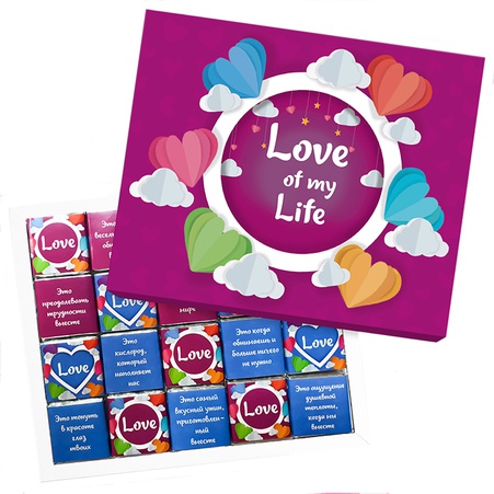 Шоколадный набор "Любовь жизни"