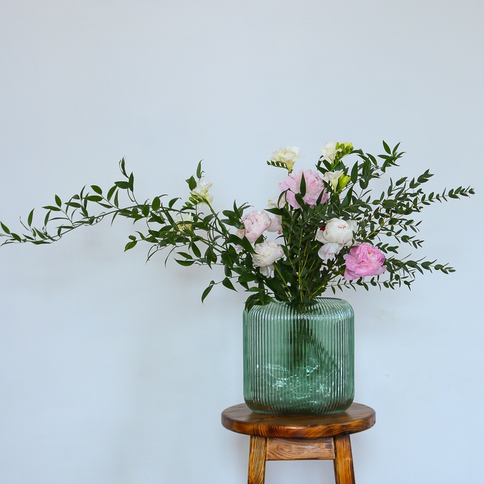 Букет у вазі "Квітковий шовк"