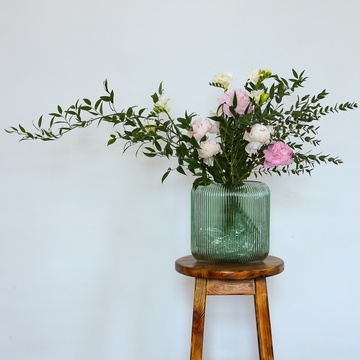 Букет у вазі "Квітковий шовк"