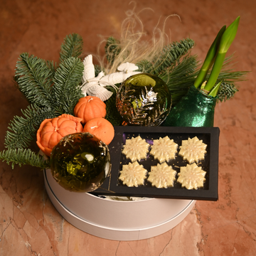 Подарочный новогодний набор со свечами "Теплое счастье"