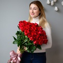 51 красная роза Фридом