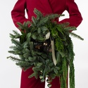 Новогодний венок из хвои "Лесная поляна"
