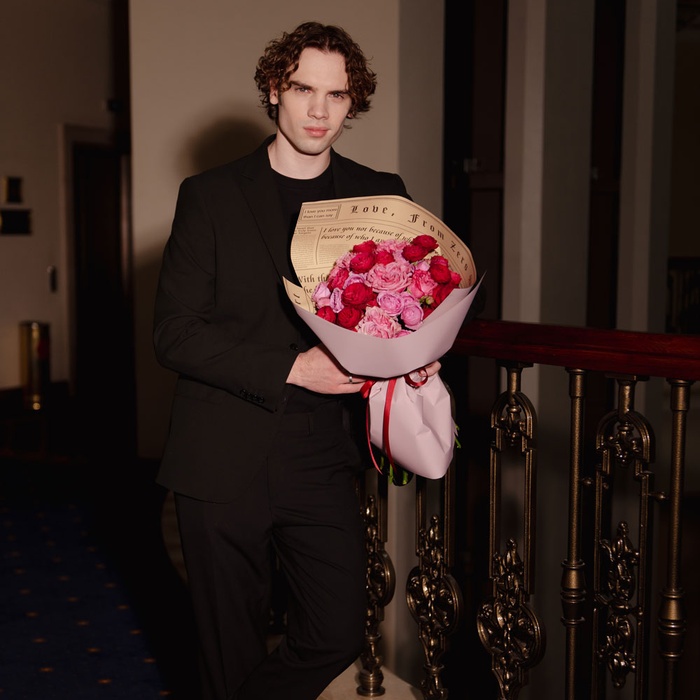 Букет из роз "Джелатто", M