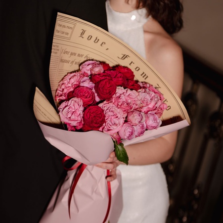 Букет із троянд "Джелатто", S