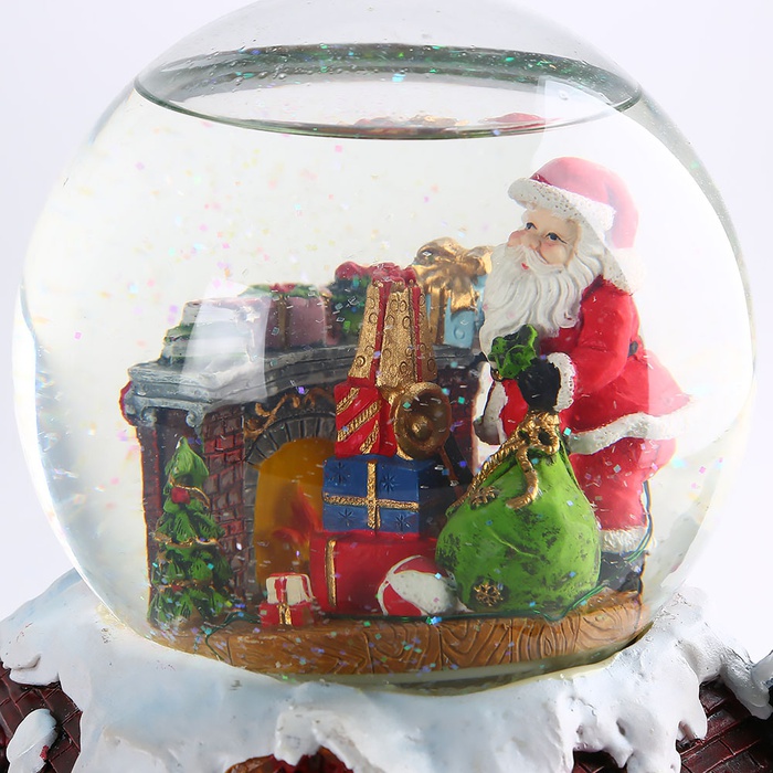 Декоративный водяной шар Камин с музыкой