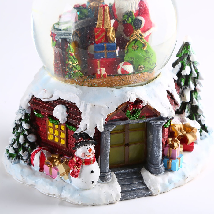 Декоративный водяной шар Камин с музыкой